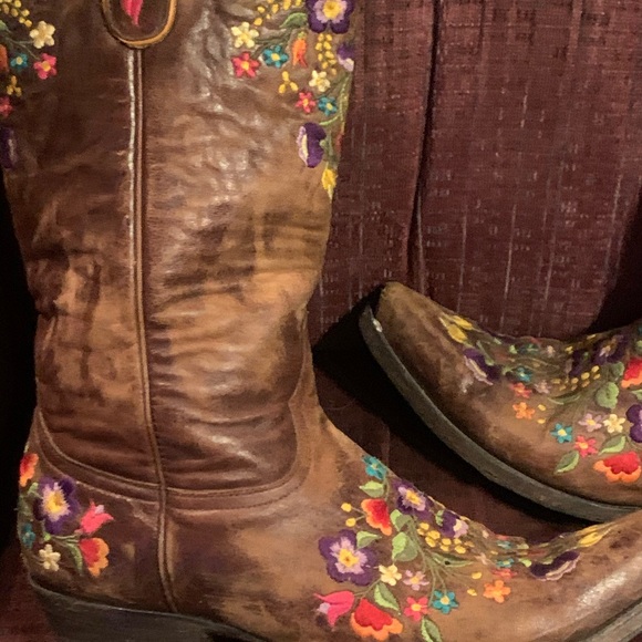Old gringo floral embroidered boots - Picture 2 of 8